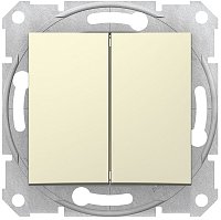 Выключатель без рамки Schneider Electric Sedna 2-кл. бежевый